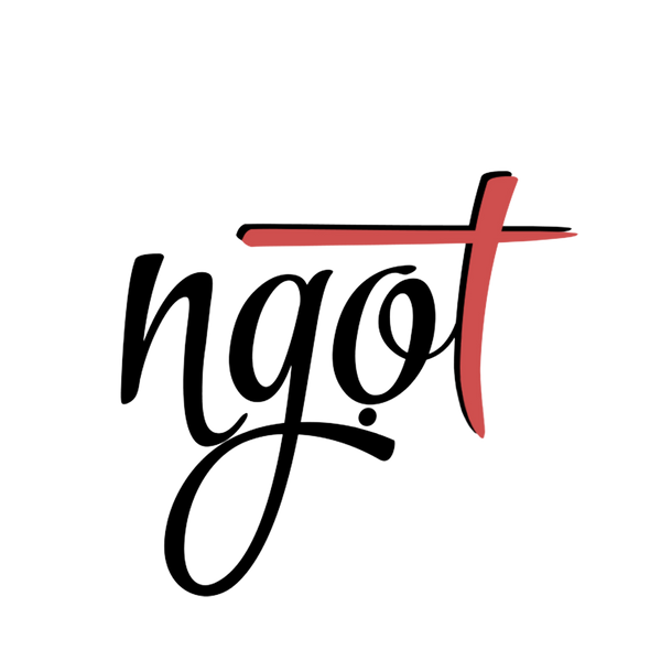 the ngot logo on a black background
